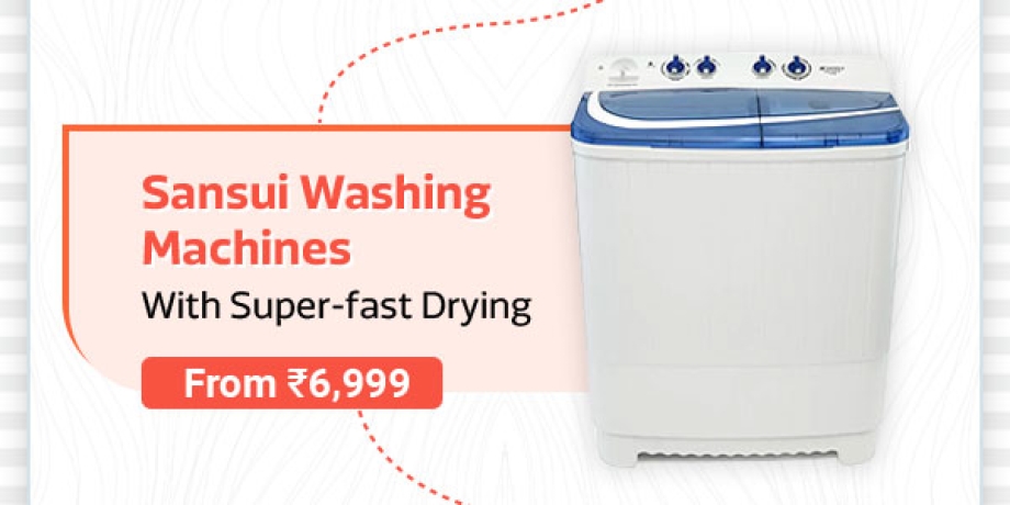 Sansui Washing Machines With Super-fast Drying  From Rs.6999