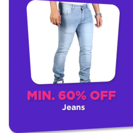 Min.60% Off on Jeans