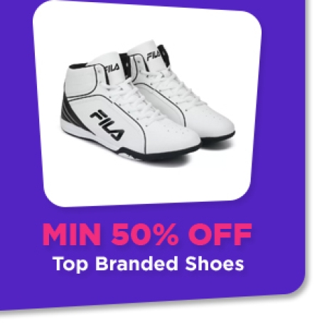 Min.50% Off on Branded Men Shoes