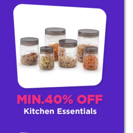 Min.40% Off on Kitchen Essentials