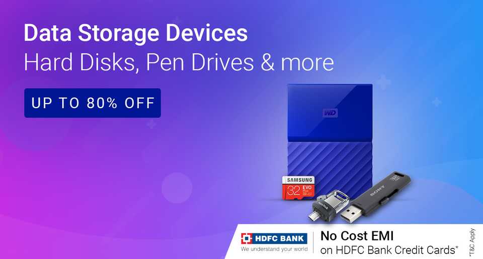 Up to 80% Off On Hard Disk And Pen Drives And Many More Data Storage Devices Flipkart