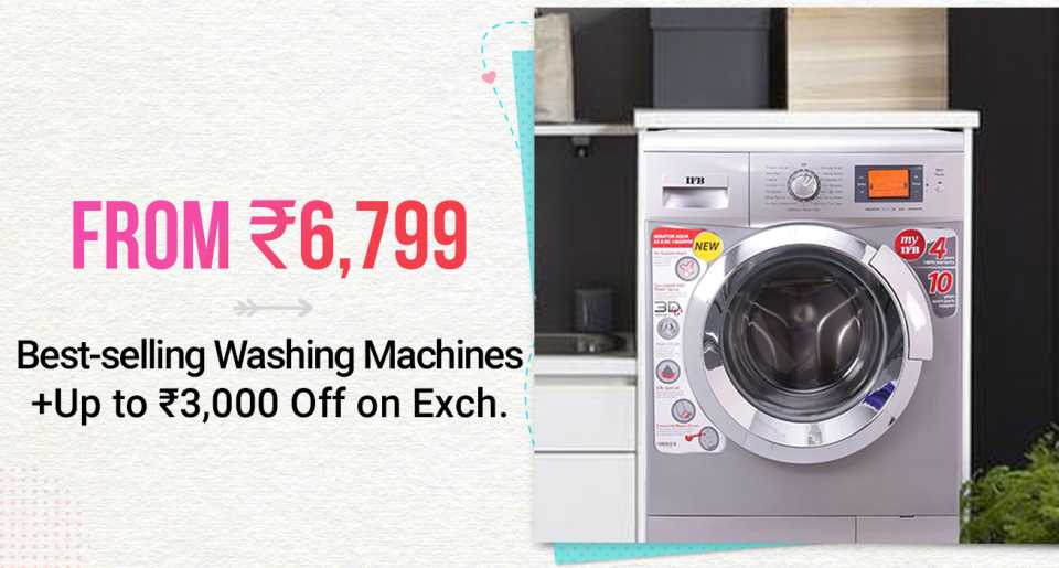 Best selling washing machines