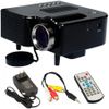 VibeX ™ Gm40 Mini Hd Home LED 24w Multimedia LCD Image System LED s for Video Tv Movie Support Hdmi VGA Av 40 lm LED Corded Portable Projector
