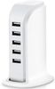ReTrack 30W USB Power Adapter 5 Ports Portable Home Travel Station Dock 5V 6A Mobile Charger