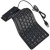 VU4 109 Keys With Numeric Keys Silicone Rubber Waterproof Flexible Foldable Wired USB Laptop Keyboard