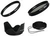 BOOSTY Lens Hood + Saftey UV Filter + CPL+ Lans Cap 58 mm for CANON EOS 1000D 1100D 5D 7D 600D 650D 700D 1200D 18-55MM 55-250 MM LENS UV Filter