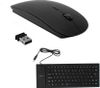 XBOLT Silicone Rubber Waterproof Flexible Wired USB With Slim Wireless Mouse Wired USB Laptop Keyboard