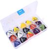 Generic Kocome 100Pcs Acoustic Electric Guitar Picks Plectrum Various 6 Thickness W/ Pick Box