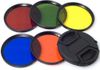 BOOSTY 55mm Color Filter Set Lens Accessory Filter Kit Blue Yellow Orange Red Green + Lens Cap + 6 slot Case For Nikon D5600, D3400 DSLR Camera With 18-55mm f/3.5-5.6G VR AF-P DX And 70-300mm f/4.5-6.3G ED AND SONY ALPHA CAMERA 18-55MM LENS Color Effect Filter