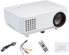 Mezire Lumens RD-805 Mini LED TV HDMI Multimedia Smart Lcd Video Home Theater 1080P Movie Cinema Digital Media Player 640*480 Support 100W 20000 Hours 5 Inch Black Portable Projector (White, Black) Portable Projector