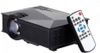 Mezire UC46 Plus with USB/HDMI/VGA/WIFI Miracast DLNA Airplay 1200 lm LED Corded Portable Projector (Black) Portable Projector