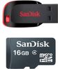 SanDisk Memory Card Accessory Combo for 16 GB Class 4 Memory Card And 16 GB Pendrive Combo