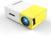 Junaldo LED YG300 Power Supply Mini Video 1080P Projector (600 Lumens) with HDMI/USB/SD/AV Input Portable Projector