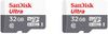 SanDisk Ultra 2 Pcs Combo 32 GB MicroSDHC Class 10 48 MB/s Memory Card