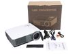 IBS 2200 Lumens Mini LED RD-801 Smart Lcd Video Home Theater 1080P Movie USB*2 HDMI*2 Player 50000/60000 Hours Life 5 Inch Displays Screen Black Portable Projector