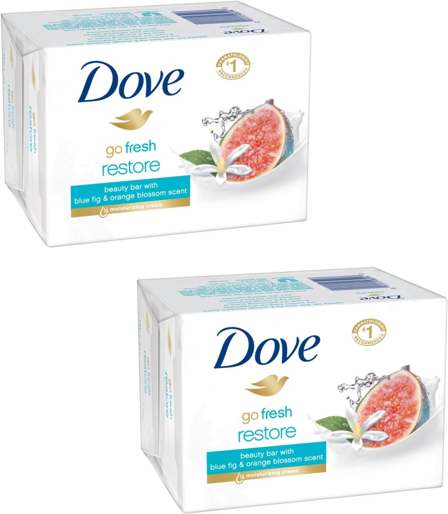 DOVE Go Fresh Restore Beauty Cream Bar (Imported, Made in EU, 100Gm x 2)
