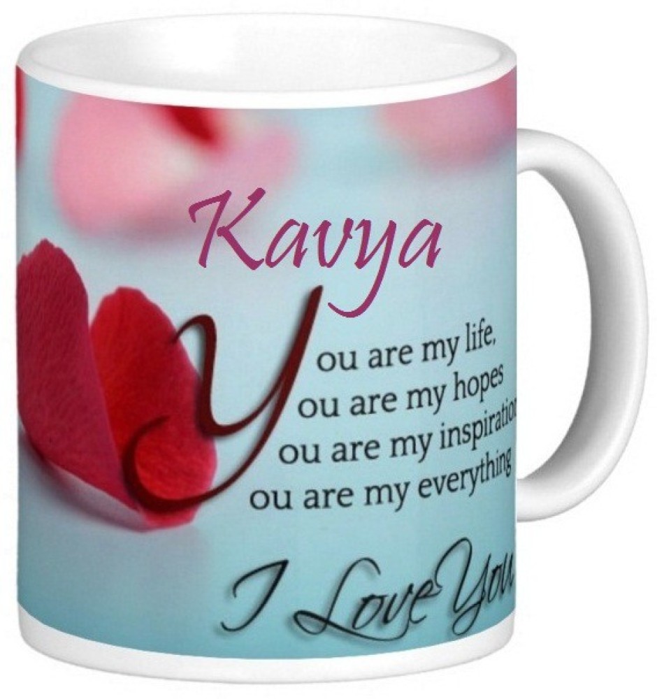 Exoctic Silver Kavya Love Romantic Valentine Quotes 006 Ceramic Coffee Mug