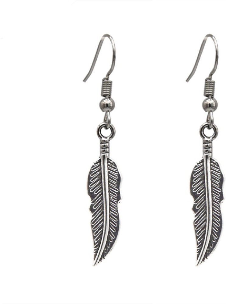 Deevam Feather Drop Earring For Women Alloy, Zinc Drops & Danglers