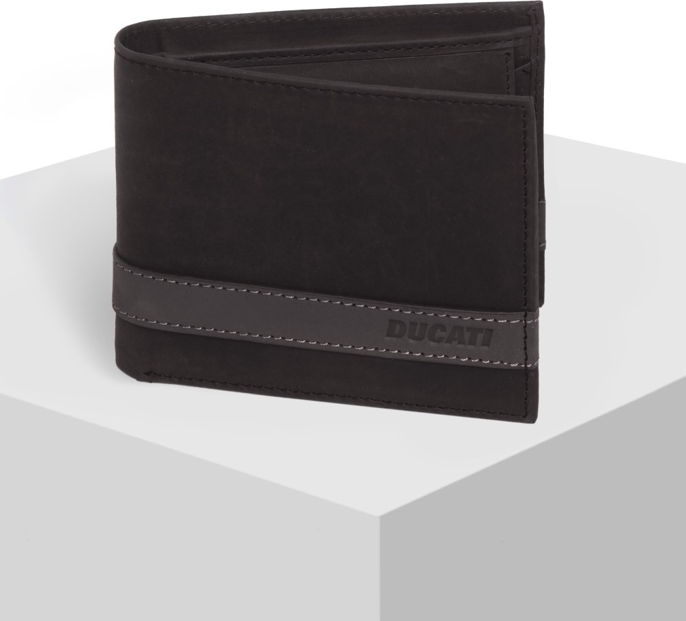 DUCATI Men Grey Genuine Leather Wallet