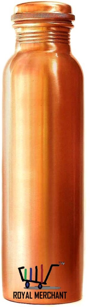 Royal Merchant Natural and pure copper water bottles 1000 ml Bottle