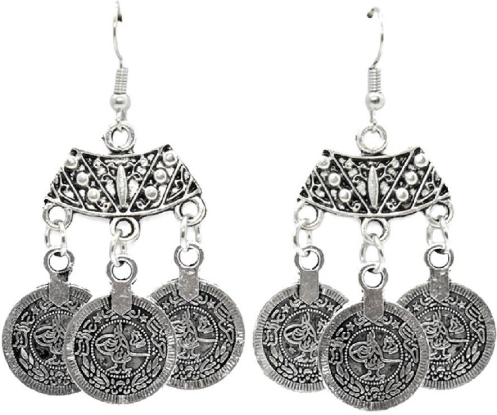 Cloe Valentine Tibetan Vintage Silver Earrings Alloy Tassel Earring