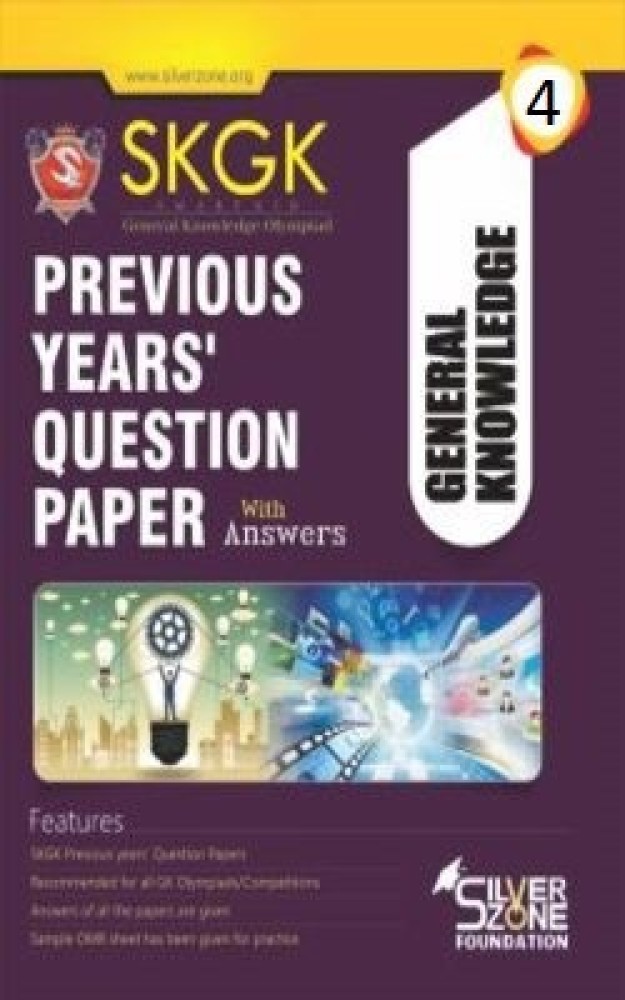 Silver Zone Olympiad Books General Knowledge SKGKO Previous Year Question Papers Book Class 4