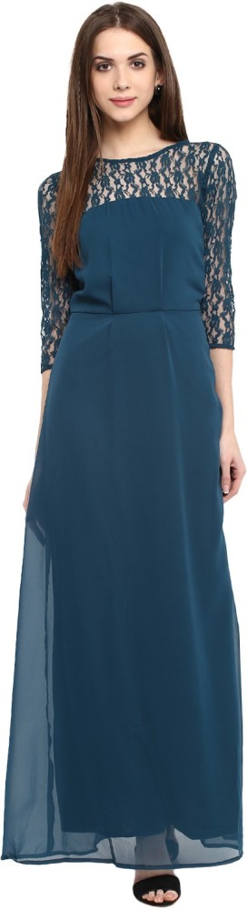 La Zoire Women Maxi Blue Dress