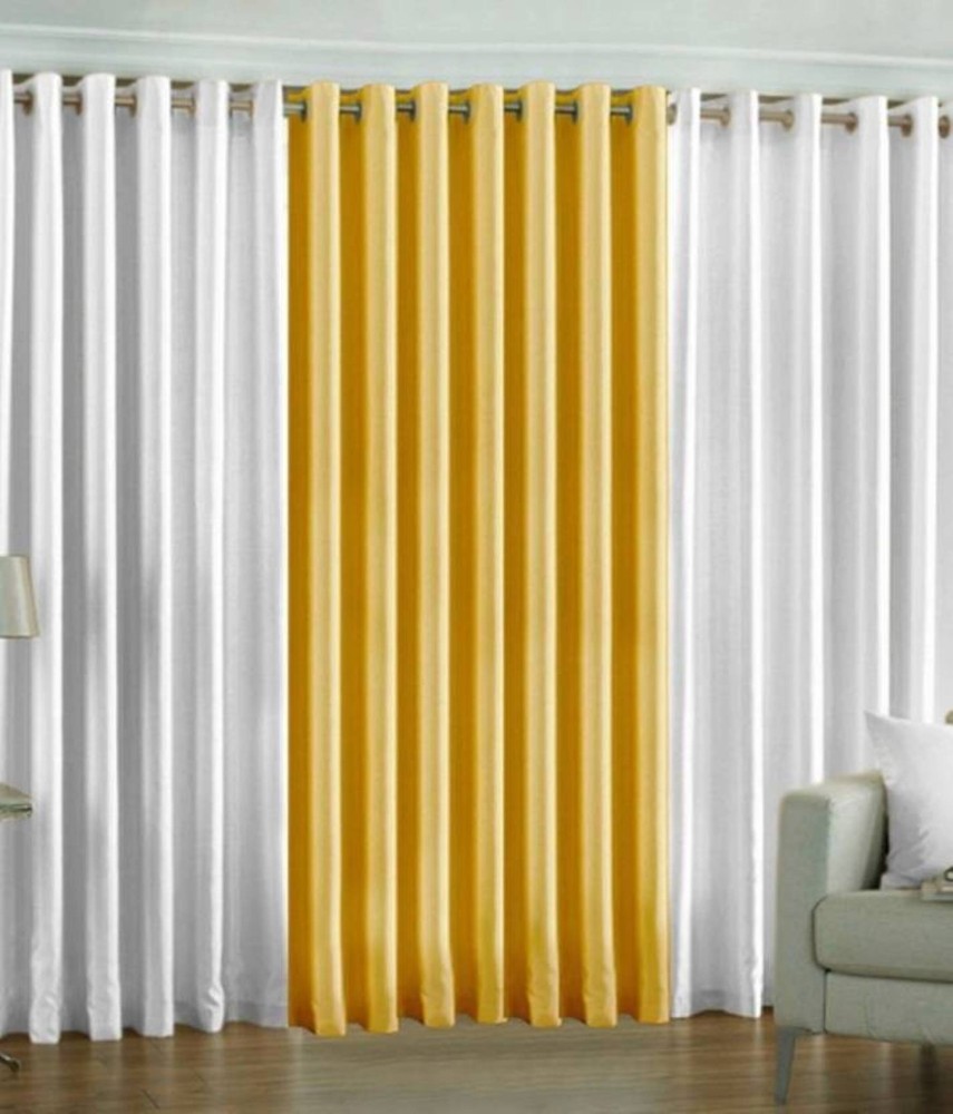 HHH FAB 151 cm (5 ft) Polyester Window Curtain (Pack Of 3)
