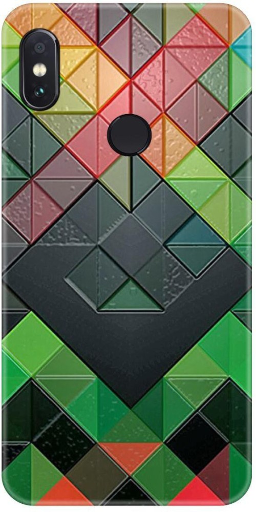 Smutty Back Cover for Mi Redmi Note 6 Pro, M1806E7TG, M1806E7TH, M1806E7TI - Block Pattern Print