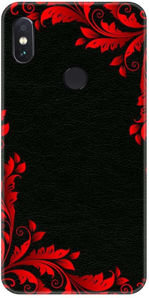 Smutty Back Cover for Mi Redmi Note 6 Pro, M1806E7TG, M1806E7TH, M1806E7TI - Red Floral Print