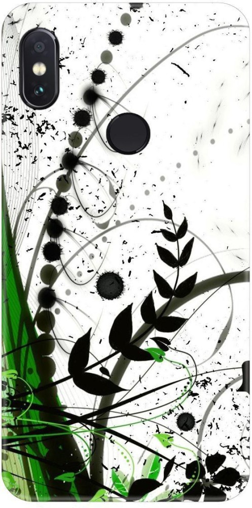 Smutty Back Cover for Mi Redmi Note 6 Pro, M1806E7TG, M1806E7TH, M1806E7TI - White Floral Print