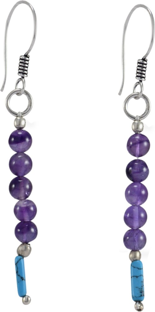 Silvesto India Handmade Jewelry Manufacturer Turquoise, Amethyst Stone, Metal Drops & Danglers