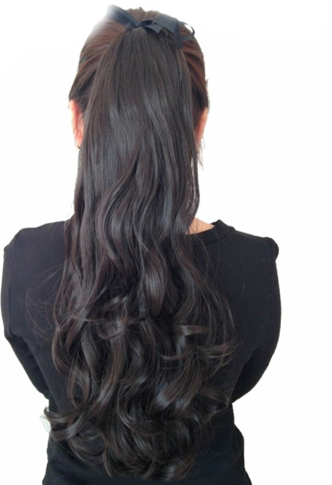 Alizz Natural looks ribbon ponytail volumizerr hair baal braidd clip on Hair Extension