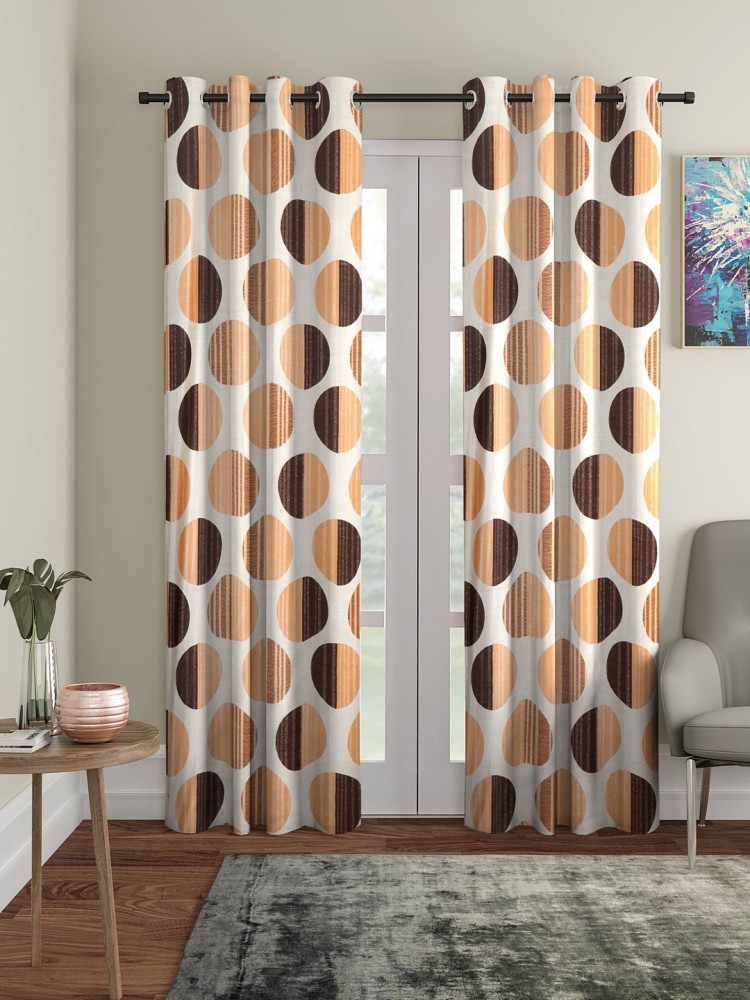 Cortina 210 cm (7 ft) Polyester Room Darkening Door Curtain (Pack Of 2)