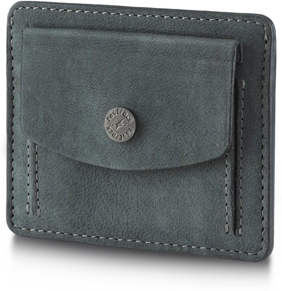 Fastrack Men Grey Genuine Leather Wallet