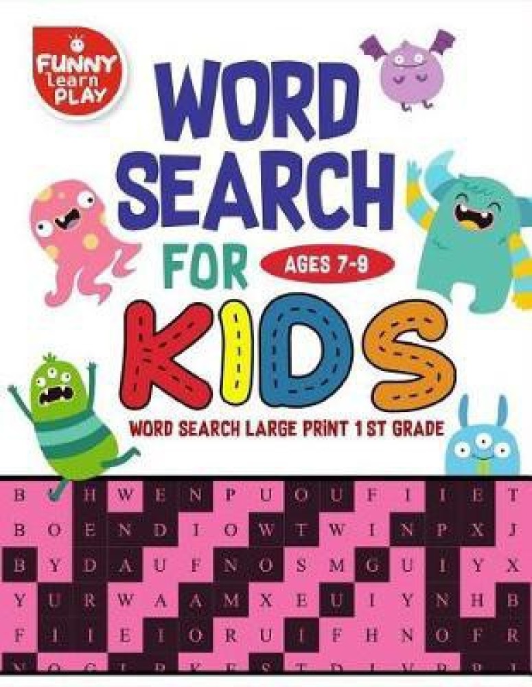 Word Search For Ages 7-9 Kids