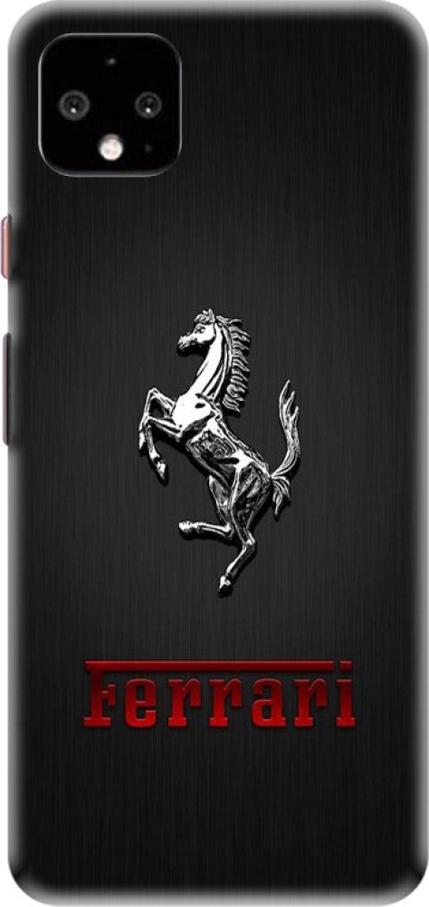 PNBEE Back Cover for Google Pixel 4, G020I- Ferrari Logo Print Mobile Case Cover