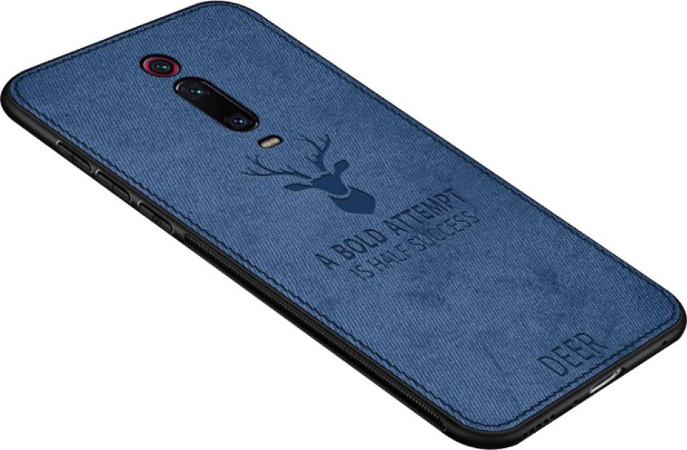 MOBILOVE Back Cover for Mi Redmi K20 / K20 Pro | Deer Pattern Cloth Texture Leather Finish Soft Fabric Hybrid Case