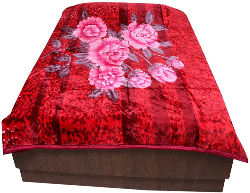 Abicon Printed Single Mink Blanket for  Heavy Winter