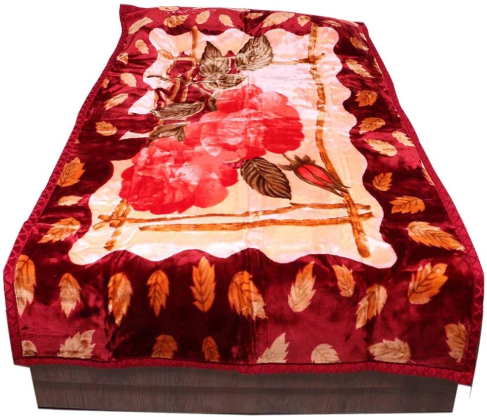 Abicon Printed Single Mink Blanket for  Heavy Winter