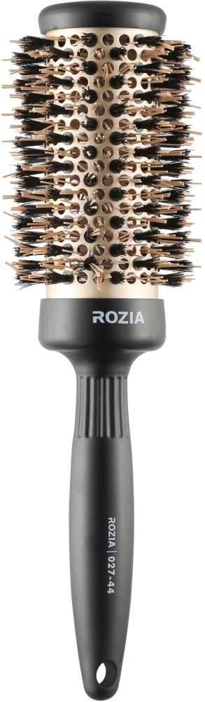 ROZIA Pro Boar Bristles Round Hair Brush for Blow Drying