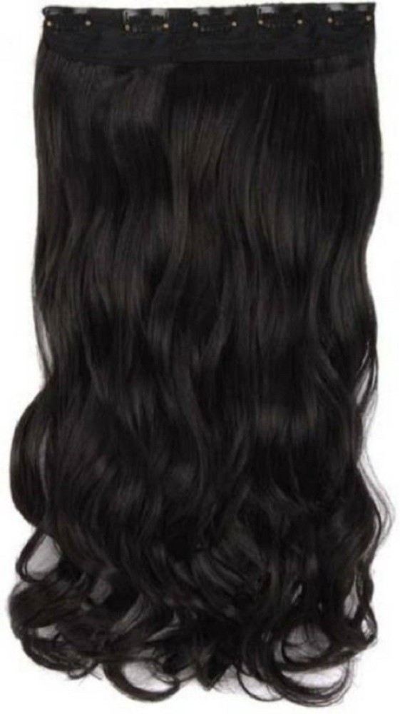 Styllofy  Extension_23 Inch Brown Wavy Hair Extension