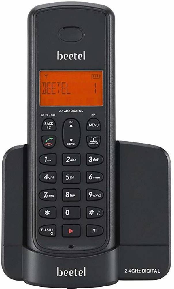 Beetel X90 Cordless Landline Phone  (Black)