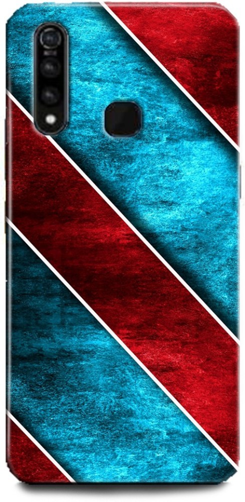 WallCraft Back Cover for Vivo Z1Pro / Vivo 1951 ABSTRACT ART, BLUE, RED, TEXTURE