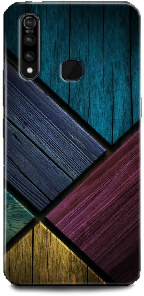 WallCraft Back Cover for Vivo Z1Pro / Vivo 1951 WALL, BLUE WALL, TEXTURE, ABSTRACT ART, COLORFUL, STARS, GLITTER, WOODEN