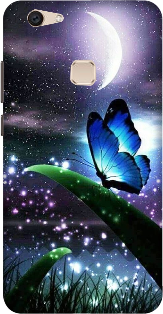 Kotuku Book Cover for Vivo V7 Plus Printed Butterfly Back Cover