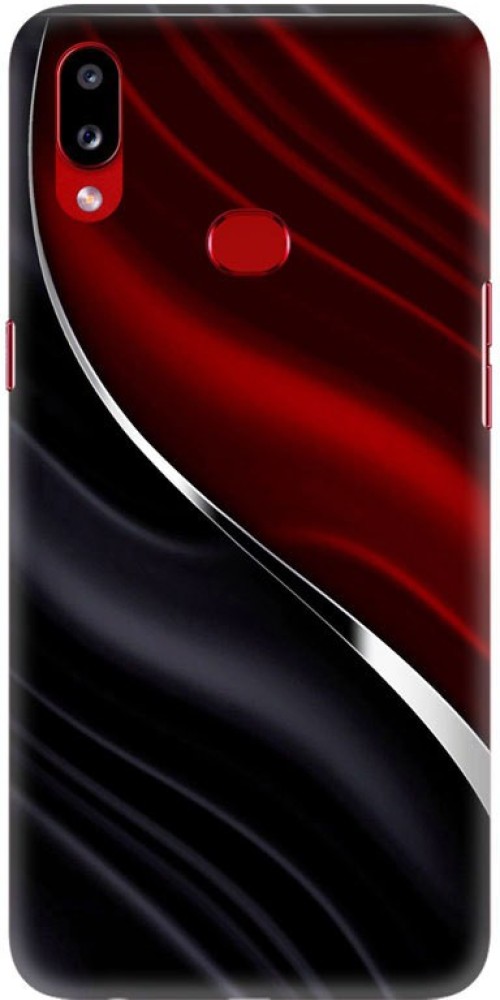 LEEMARA Back Cover for Samsung Galaxy A10s, SM-A107F, SM-A107M, Abstract, Black And Red, Designer, PRINTED, BACK COVER