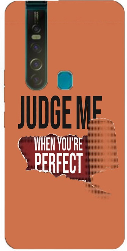METOO Back Cover for Tecno Camon 15 Pro, Judge Me, Text, Print : 155