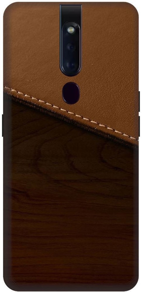 SSMORYA Back Cover for OPPO F11 Pro / CPH1969 (Leather, Texture) Printed Back Cover