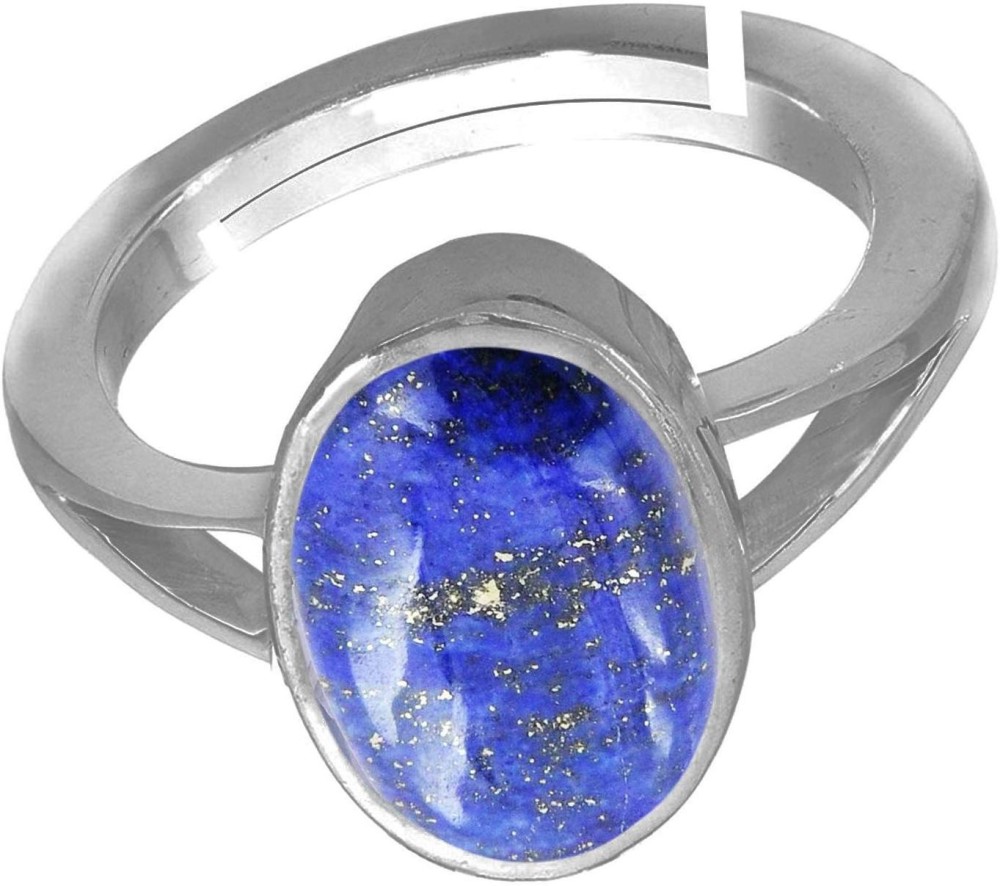 HARMAN GEMS Natural Lapis Lazulior 7.25ct Silver plated Ring Copper Lapis Lazuli Silver Plated Ring